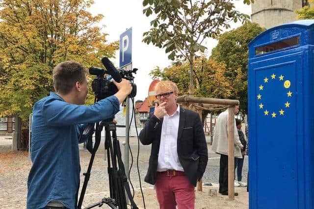 The 'Catch a Falling Star' Box reminding us that our friendship will continue beyond Brexit created a huge media interest.