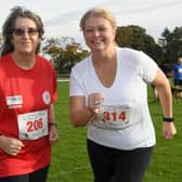 Caythorpe Dash. L-R Jayne Pell and Linda Thompson of Halmer Harriers EMN-210411-083513001