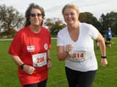 Caythorpe Dash. L-R Jayne Pell and Linda Thompson of Halmer Harriers EMN-210411-083513001