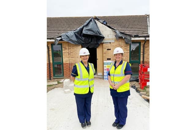 Sheena Ambler, Senior Clinical Services Manager, and Ruth Walker, Associate Specialist Nurse Practitioner at the St Barnabas Hospice Wellbeing Hub.