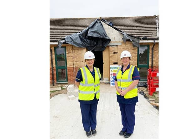 Sheena Ambler, Senior Clinical Services Manager, and Ruth Walker, Associate Specialist Nurse Practitioner at the St Barnabas Hospice Wellbeing Hub.