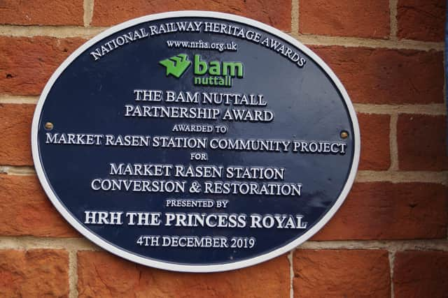 Heritage award for Market Rasen Station EMN-210811-095232001