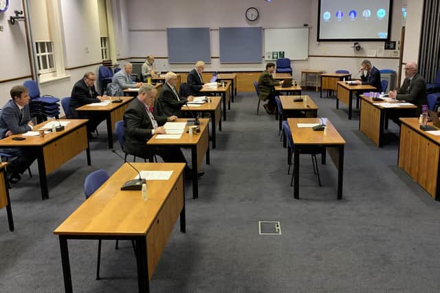 The ELDC Executive meeting on Wednesday evening.