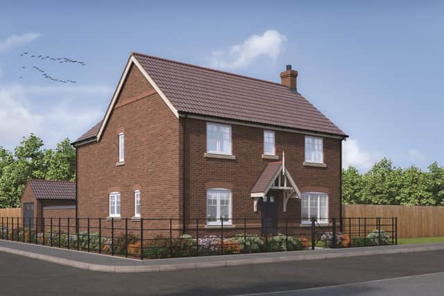 A computer-generated image of The Pheasantry house type being built by Chestnut Homes at Chantrey Park on the outskirts of Market Rasen EMN-210411-103149001