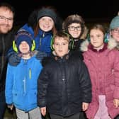 Pictured from left, Mike Bridges, Sam Shimmon, 9, Beth Shimmon, 15, William Bridges, 7, Mark Shimmon, 13, Jessica Bridges, 9, and Corrine Watson. EMN-210711-215428001
