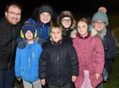 Pictured from left, Mike Bridges, Sam Shimmon, 9, Beth Shimmon, 15, William Bridges, 7, Mark Shimmon, 13, Jessica Bridges, 9, and Corrine Watson. EMN-210711-215428001