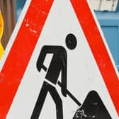 Roadworks are ongoing at Anwick on the A153 after a burst water main.