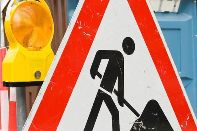 Roadworks are ongoing at Anwick on the A153 after a burst water main.