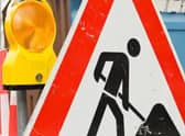 Roadworks are ongoing at Anwick on the A153 after a burst water main.