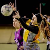 Winter Netball League action. Photo: David Dales
