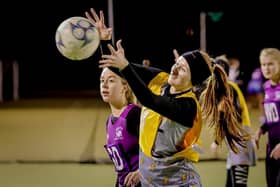 Winter Netball League action. Photo: David Dales