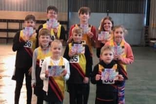 The youngsters with their certificates.