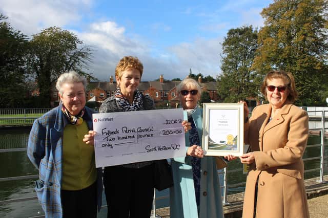 Pictured with Steffie Shields (left) and Coun Trollope-Bellew (right) are, top, Fulbeck residents Iris Morison and Lorraine Marsden.