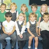 Pupils at St Gilbert of Sempringham Primary School, Pointon, with class teacher Janette Dunderdale.