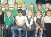 Pupils at St Gilbert of Sempringham Primary School, Pointon, with class teacher Janette Dunderdale.