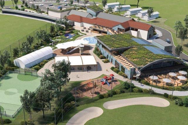 An artist's impression on what is to come at Boston West Country Park and Hotel.