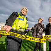 Year 5 pupils at LaceyField investigated the mysterious goings-on after returning from the half term break. (Photo: John Aron)