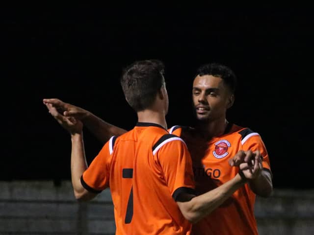 Town won 5-2 at Sleaford. Photo: Oliver Atkin