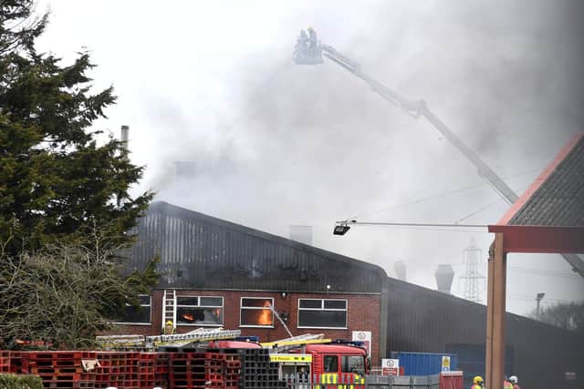Up to 50 firefighters were needed to bring the blaze at The Roasting Company under control in Heckington back in March. EMN-210911-170438001