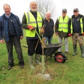 Market Rasen Rotarians captained by Rotarian Strawson, to ensure the 500 trees planted last Winter were ready to go into this winter. EMN-211115-134558001