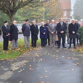 Armistice Day at the War Memorial at St Matthew's Church in Skegness. Photo: Barry Robinson