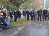 Armistice Day at the War Memorial at St Matthew's Church in Skegness. Photo: Barry Robinson