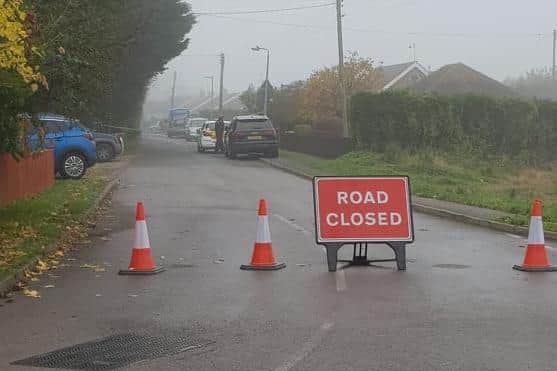 Everingtons Lane in Skegness has been closed while police conduct their investigations.