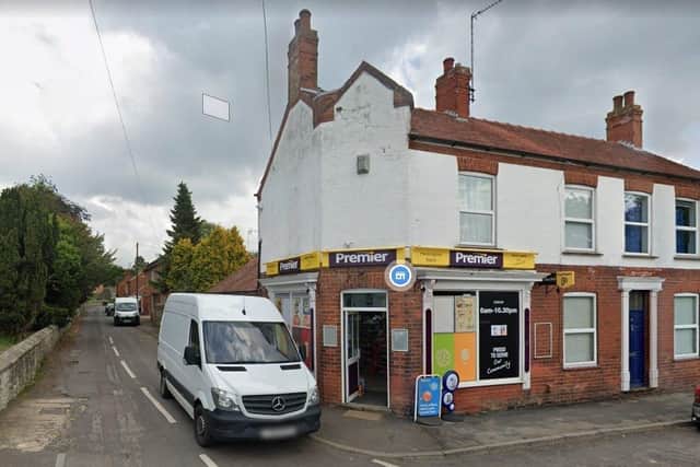 The Premier Shop on Church Street, Heckington, where a shopkeeper refused to hand over cash to a would-be robber armed with a hammer. Photo: Google Streetview EMN-211111-130615001