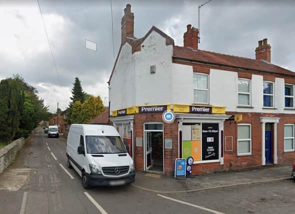 The Premier Shop on Church Street, Heckington, where a shopkeeper refused to hand over cash to a would-be robber armed with a hammer. Photo: Google Streetview EMN-211111-130615001