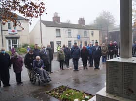 An Act of Remembrance at 11am on November 11 at Market Rasen war memorial
