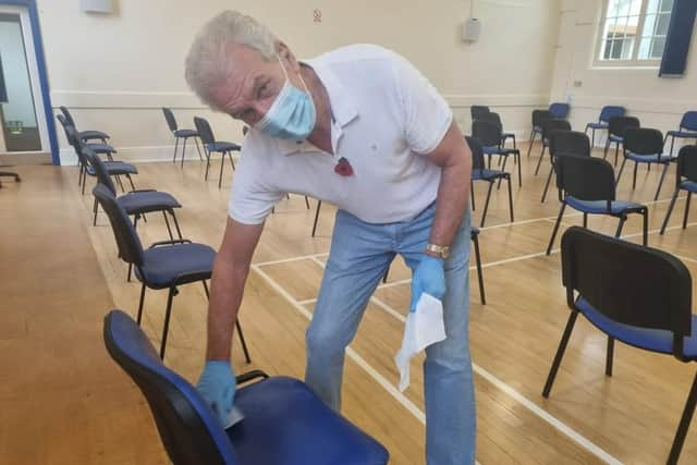 Michael Lenton, of Spilsby, has been a volunteer since September.