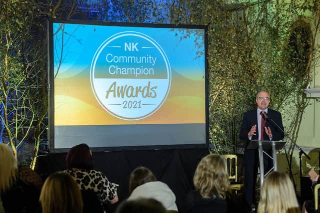 NK Community Champions Awards 2021, organised by North Kesteven District Council, held at Doddington Hall, Doddington, Lincoln, presented by Melvyn Prior of BBC Radio Lincolnshire  Picture: Chris Vaughan Photography for NKDC Date: November 10, 2021 EMN-211211-134818001