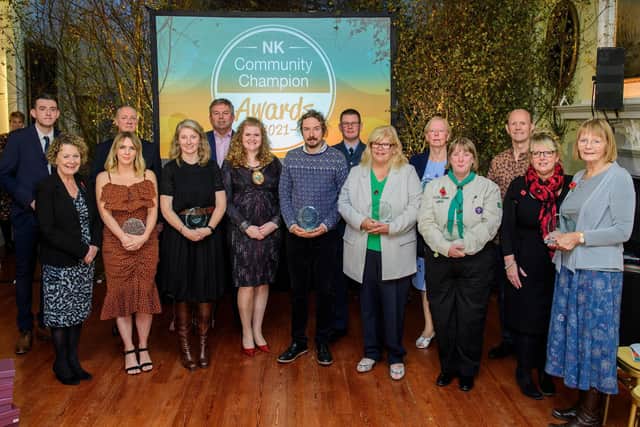 NK Community Champions Awards 2021, organised by North Kesteven District Council, held at Doddington Hall, Doddington, Lincoln. The 2021 NK Community Champions Award winners Picture: Chris Vaughan Photography for NKDC Date: November 10, 2021 EMN-211211-134723001