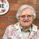 Pat Wallis, 97, has raised hundreds for Centrepoint Outreach.