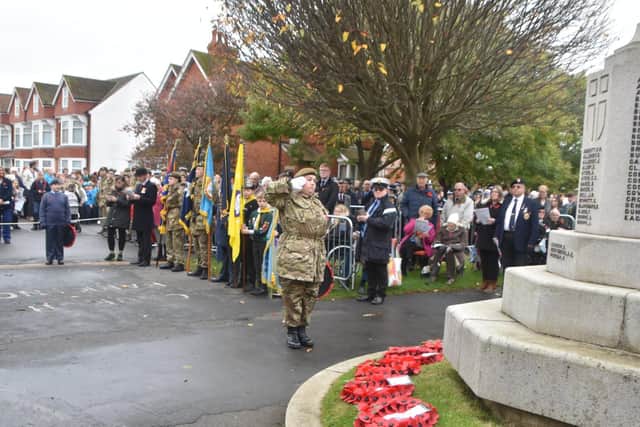 Skegness Remembrance Day. Photo: Barry Robinson