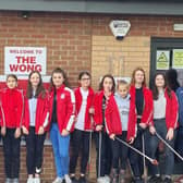 Horncastle Under 14s girls took part in a litter pick on Saturday. EMN-211115-135804001