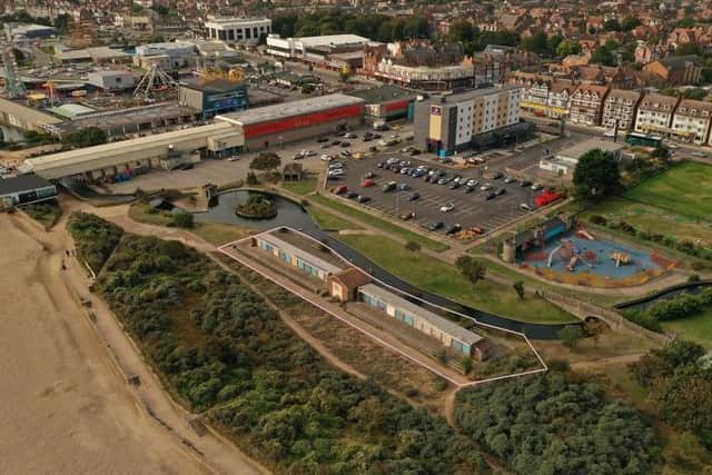 Pier field chalets have been identified as a new food and drink area.Photo: Pygott & Crone