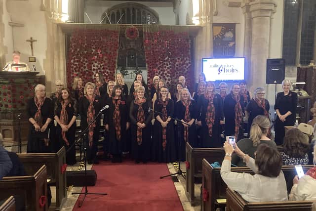 A scene from the performance at St Swithun's Church.