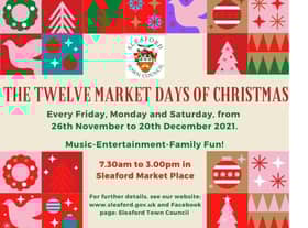 Join in the Twelves Market Days of Christmas in Sleaford. EMN-211116-180102001