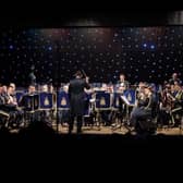 The Band of the RAF College performing at Whittle Hall. Photo: RAF EMN-211117-150004001