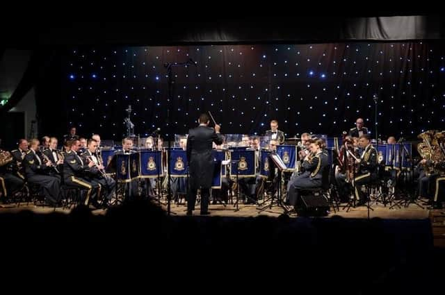 The Band of the RAF College performing at Whittle Hall. Photo: RAF EMN-211117-150004001