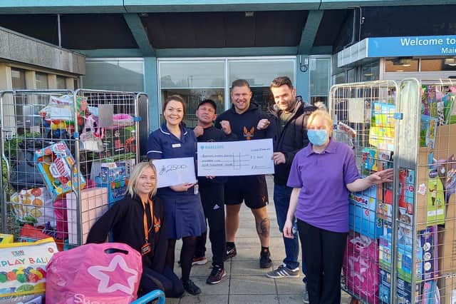 Gaf Gym and Boxing Academy raised £5,000 for the children's ward at Pilgrim Hospital in Boston.