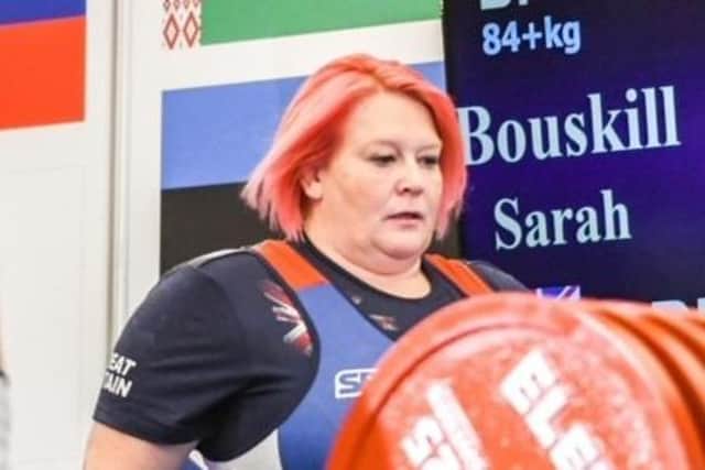 Sarah Bouskill is a world champion following powerlifting success in Lithuania.