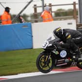 Rhys Stephenson in Honda British Talent Cup action. Photo: David Yeomans