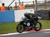 Rhys Stephenson in Honda British Talent Cup action. Photo: David Yeomans