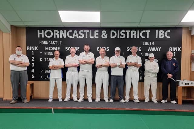 Chris Starsmeare, Paul Bark, Alan Kershaw, Darren Trapmore, Peter Ulyatt, Norman Burton, Keith Jackman, Richard Whittaker and umpire Les Smith are set for Denny Plate action.