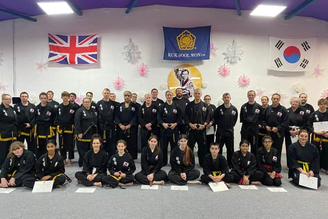 Master Alex Suh visited the Boston school.