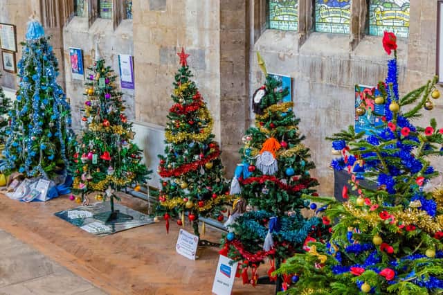 A scene from a previous Christmas tree festival.
