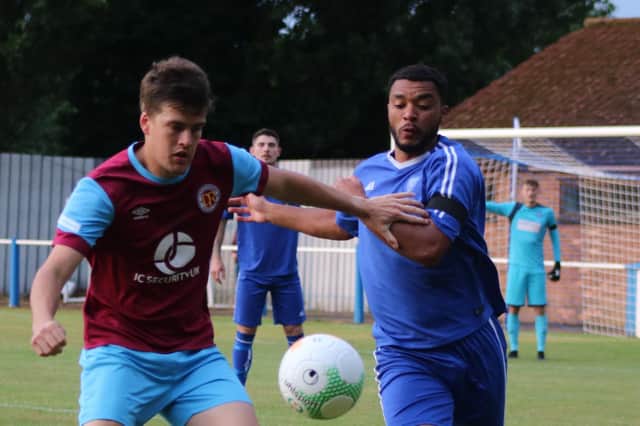 Riley Thompson in action for Town. Photo: Oliver Atkin