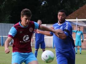 Riley Thompson in action for Town. Photo: Oliver Atkin
